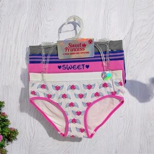 Girls' Hipster Underwear Set - Pink, Gray, White